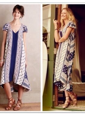 Anthropologie Maeve Summertide Swing Dress XS